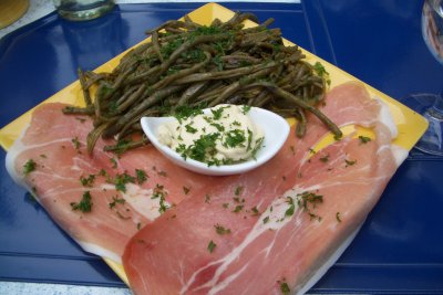 Ham and green beans